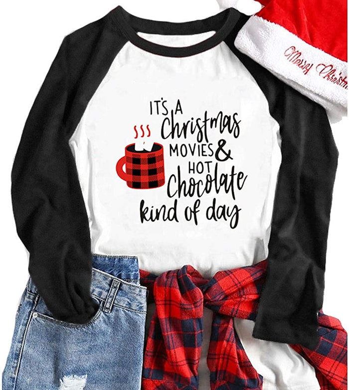 Women This is My Christmas Movie Watching T-Shirt (M, White)