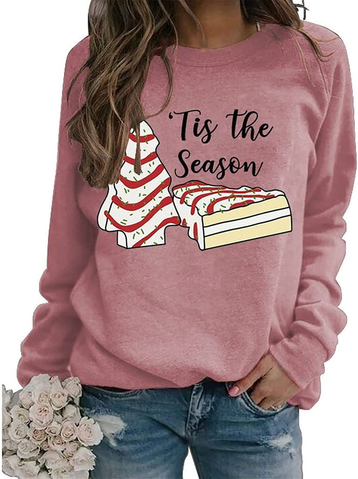 Women TitleTis The Season Christmas Tree Sweatshirt Sandwich Shirt