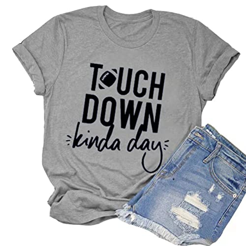 Women Touchdown Season Football T-Shirt Game Day Football Shirt