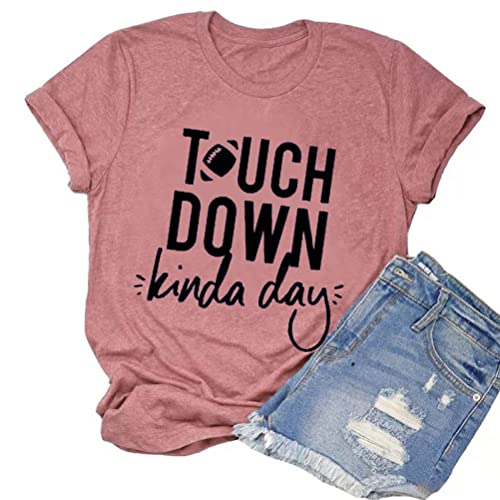 Women Touchdown Season Football T-Shirt Game Day Football Shirt