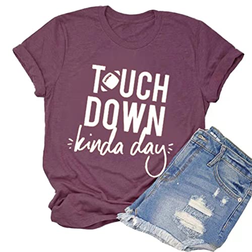 Women Touchdown Season Football T-Shirt Game Day Football Shirt