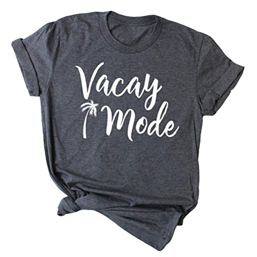Women Vacay Mode T-Shirt Graphic T-Shirt Casual Vacay Mode Shirt Vacation Shirt