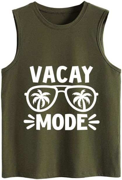 Women Vacay Mode Tank Tops Vacation Summer Funny Travel Shirt