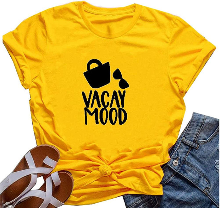 Women Vacay Mood Graphic T-Shirt