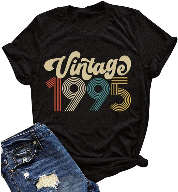 Women Vintage 1970s Vintage 1980s Vintage 1990s Birthday T-Shirt