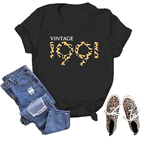 Women Vintage 1991 Birthday T-Shirt