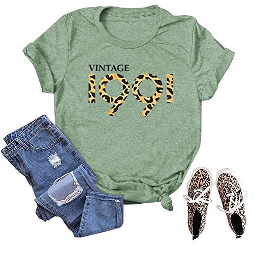 Women Vintage 1991 Birthday T-Shirt