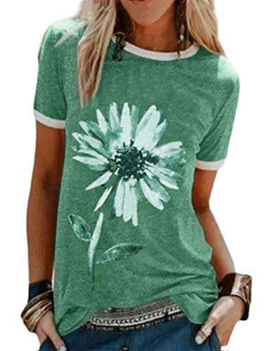 Women Vintage Daisy T-Shirt Floral Shirt