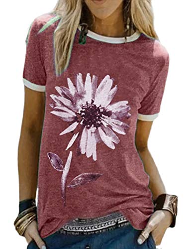 Women Vintage Daisy T-Shirt Floral Shirt