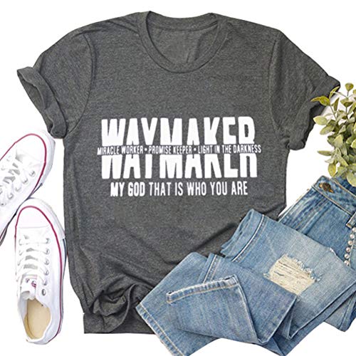 Women Way Maker Miracle Worker Promise Keeper T-Shirt Way Maker Shirt