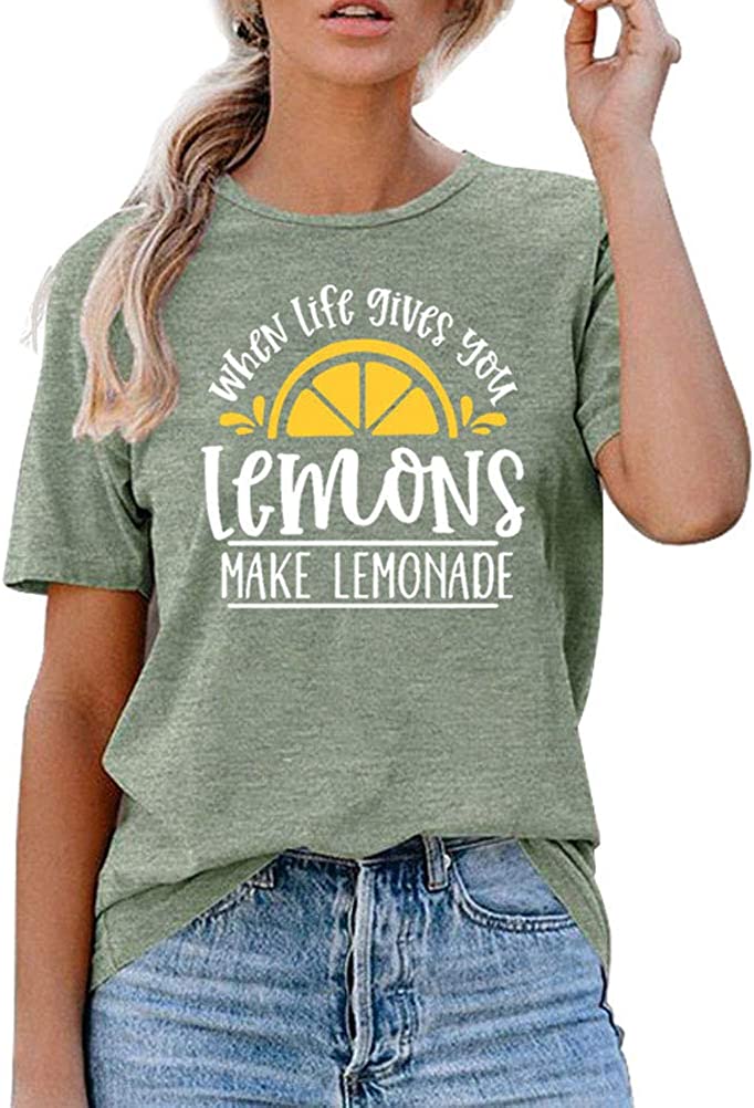 Women When Life Gives You Lemons T-Shirt Make Lemonade Shirt