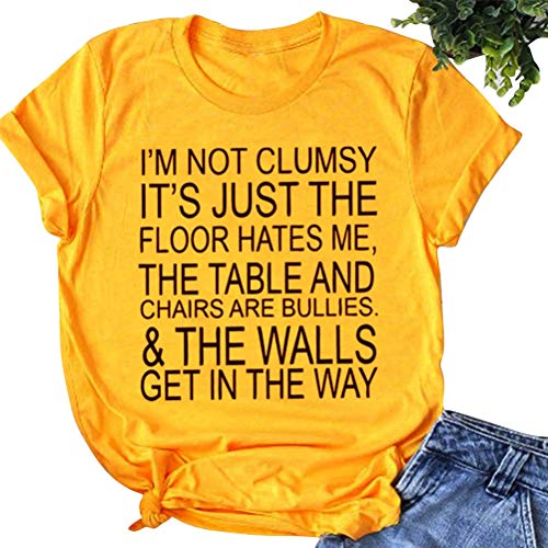 Women Women I'm NOT Clumsy It's JUST The Floor Hates ME T-Shirt