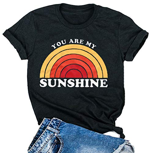 Women You are My Sunshine T-Shirt Rainbow Shirt