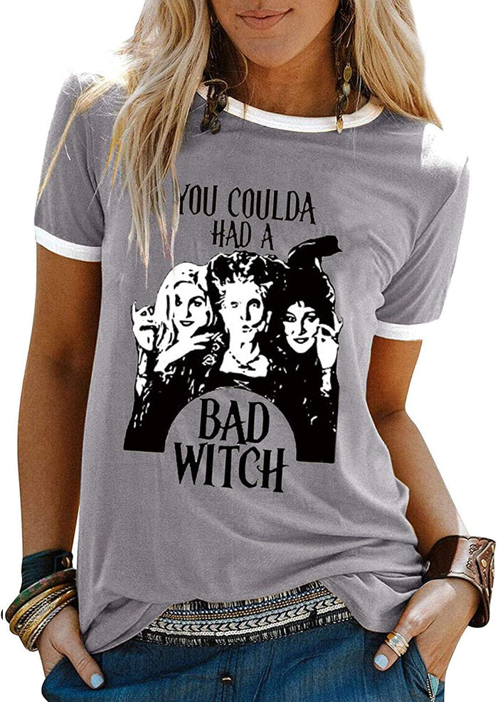 Women You Coulda Had a Bad Witch T-Shirt Halloween Shirt
