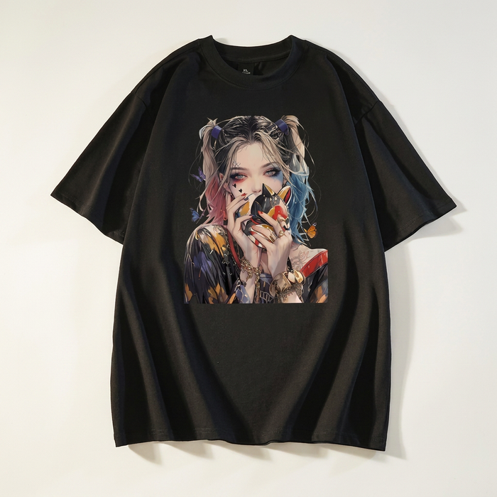 Women's Anime Graphic Tee Oversized T-Shirt | Parcel Theory Canada