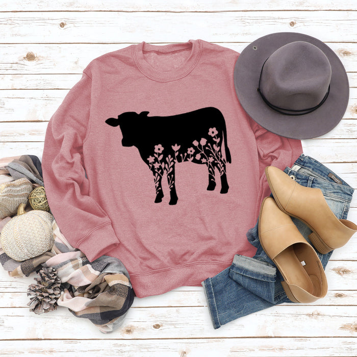 Rose gold sweater (black font) / S