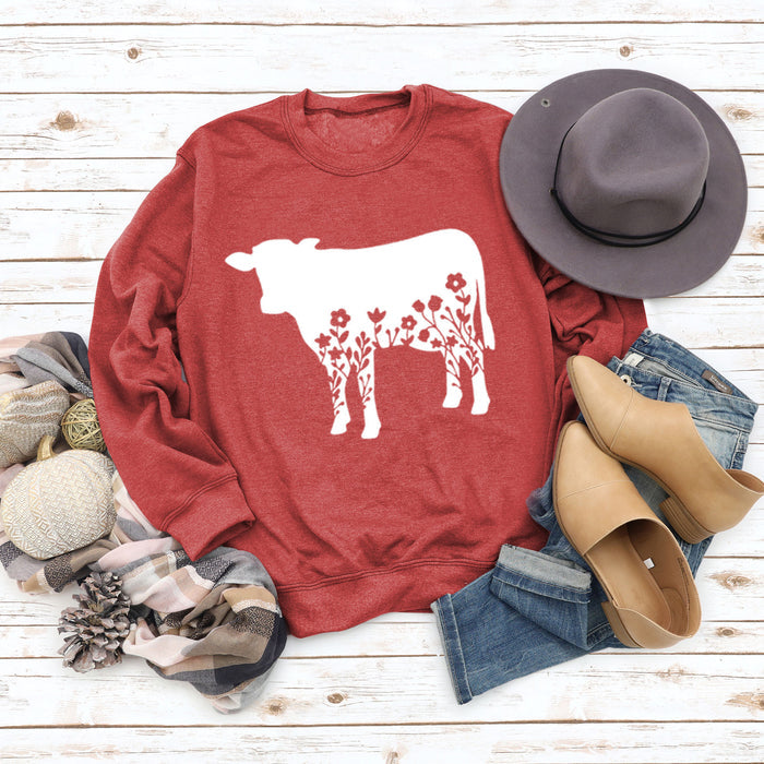 Red sweater (white font) / S