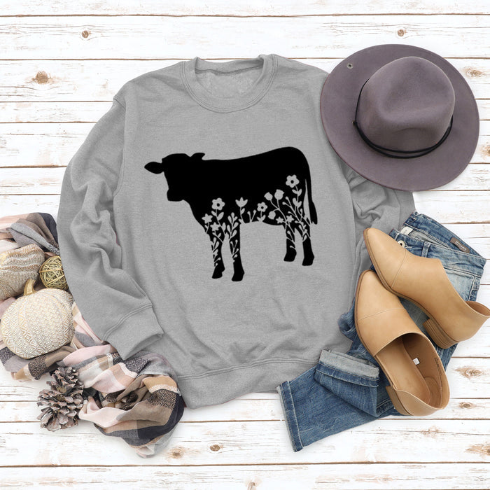 Grey sweater (black font) / S