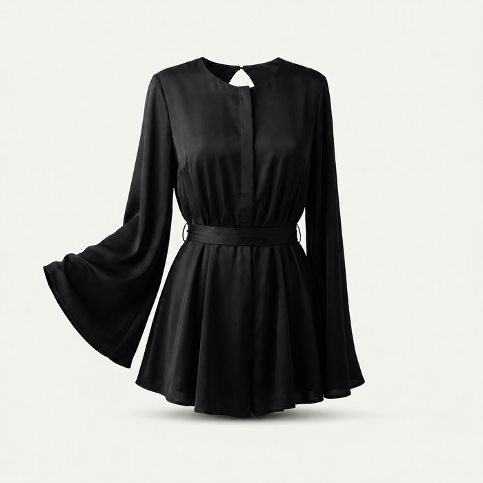 Women's Bell Sleeve Backless Mini Dress Canada | Parcel Theory