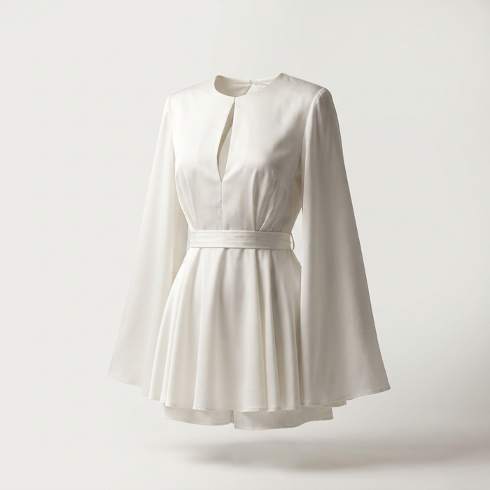 Women's Bell Sleeve Backless Mini Dress Canada | Parcel Theory
