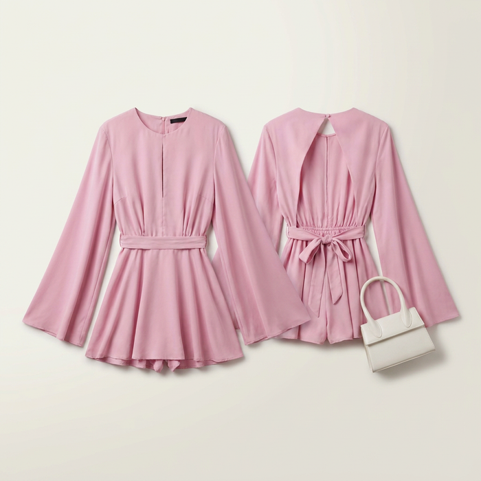 Women's Bell Sleeve Backless Mini Dress Canada | Parcel Theory