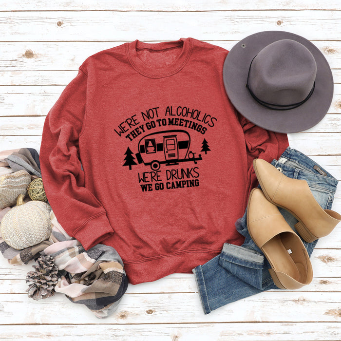 Red sweater (black font) / S