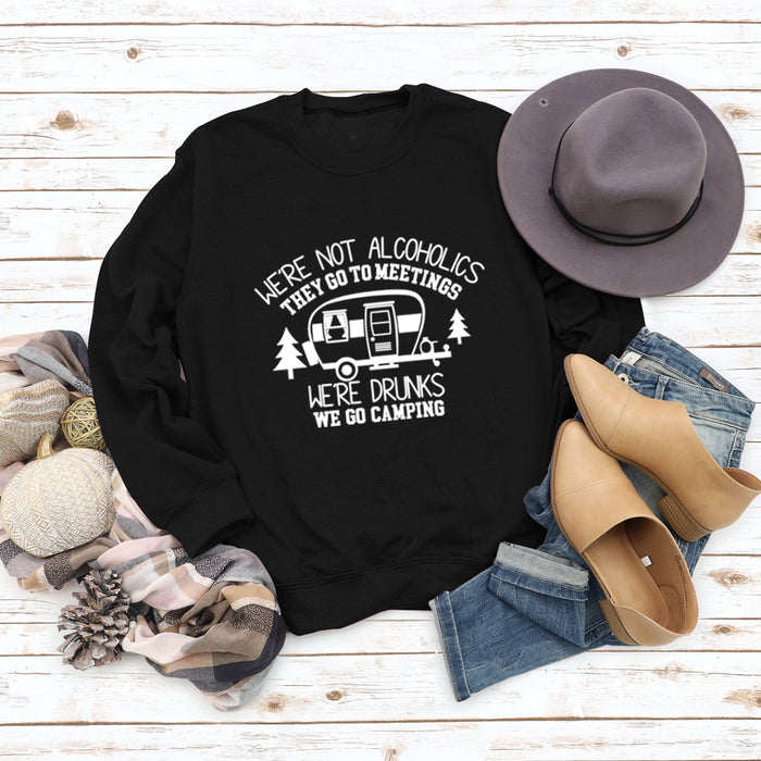 Women's Bottoming Long Sleeve Wholesale WE'RE NOT ALCOHOLICS Letter Sweater