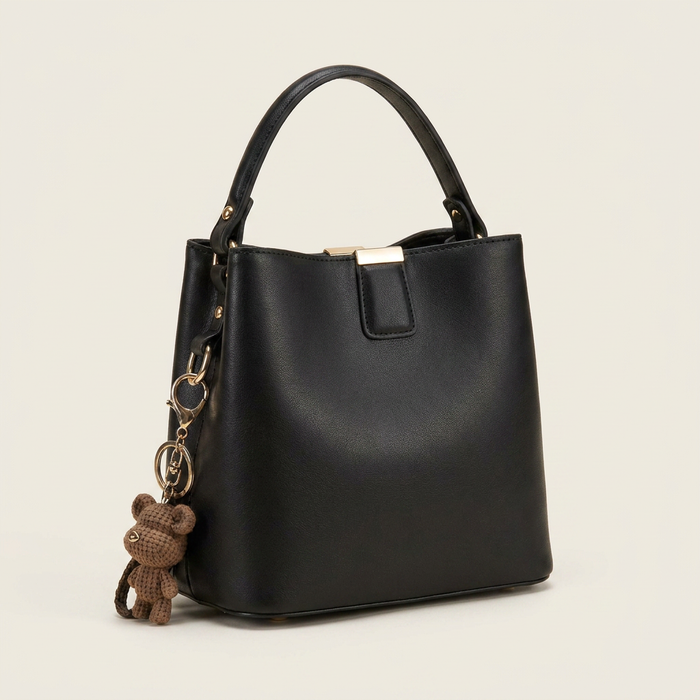 Women's Bucket Handbag Canada - Two-Tone Design
