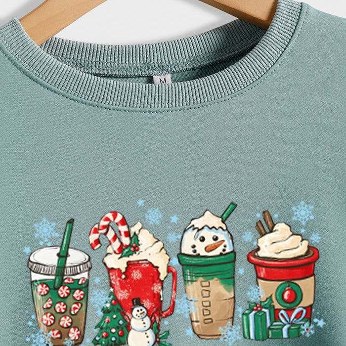 Women's Casual Loose Bottomed Long Sleeve Printed Oversize Sweater