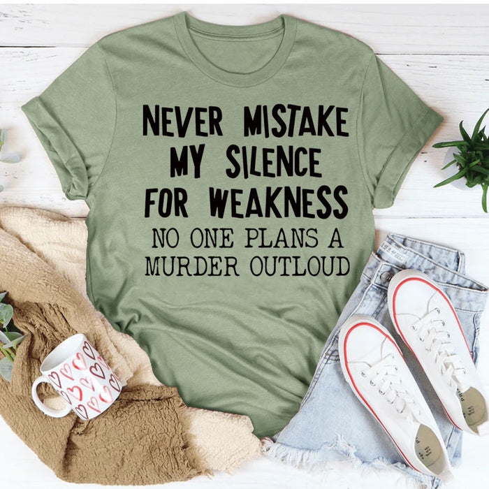 Olive green (black font) / S