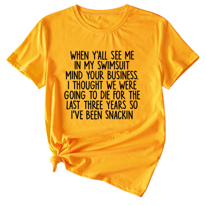Mustard yellow (black font) / S