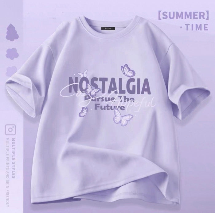 Women's Cute Cat Graphic Tees Canada | Kawaii Cotton Blend T-Shirts