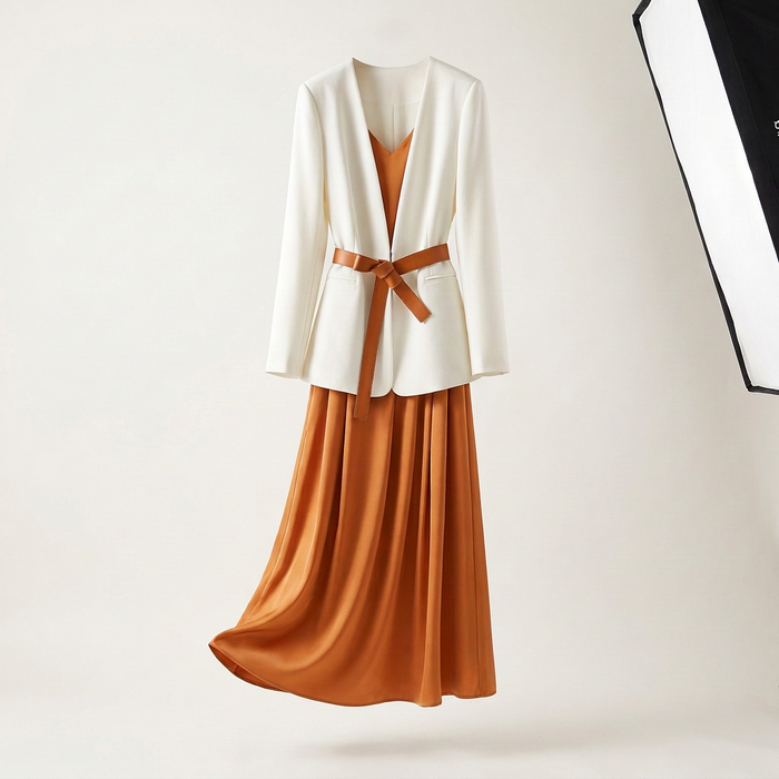 Women's Elegant Blazer & Skirt Two-Piece Set Canada