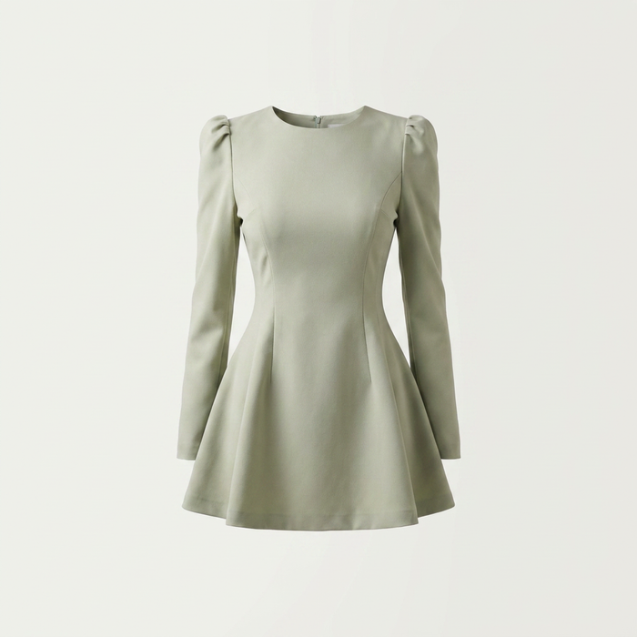 Women's Elegant Long Sleeve Fit & Flare Dress Canada | Parcel Theory