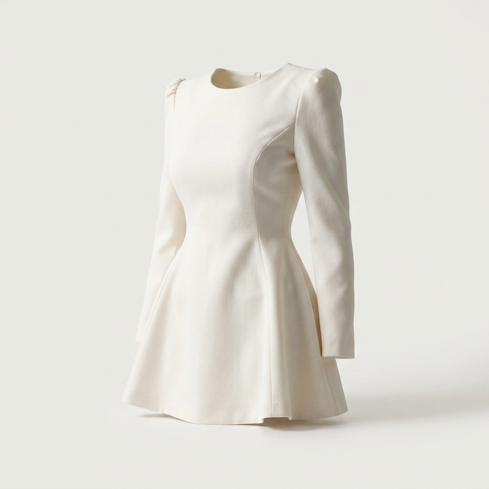Women's Elegant Long Sleeve Fit & Flare Dress Canada | Parcel Theory