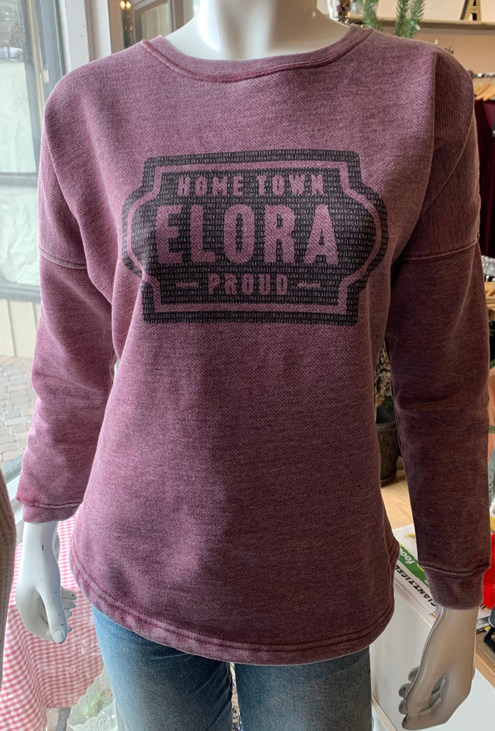 WOMEN'S ELORA GEAR GREY LOGO FITTED TOP