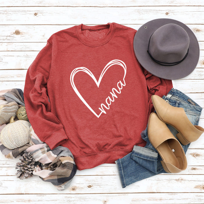 Red sweater (white font) / S