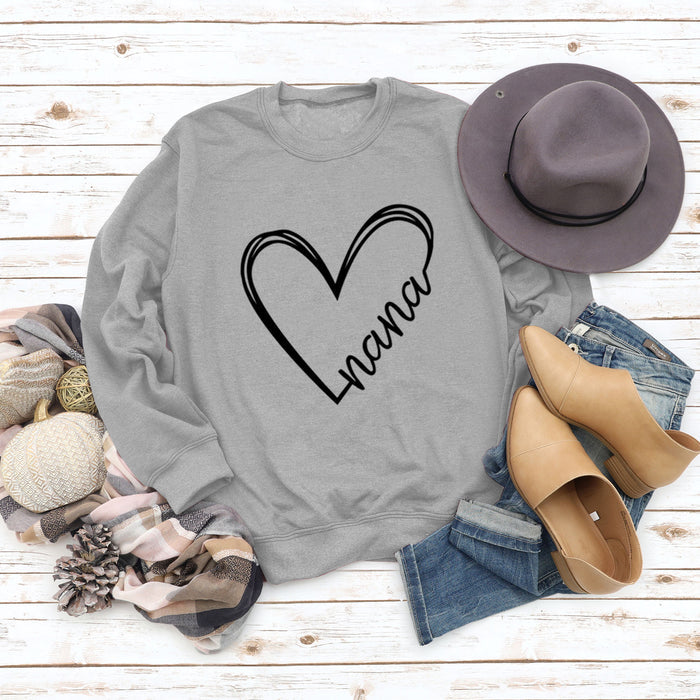 Grey sweater (black font) / S