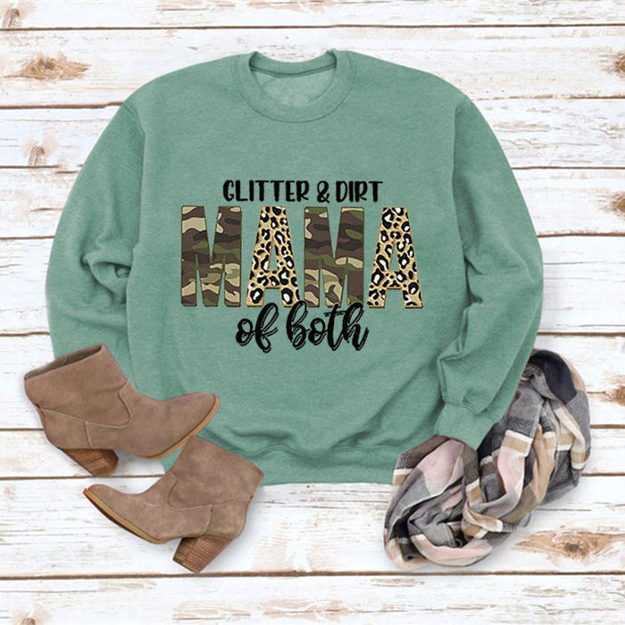 Light green sweater (black word color picture) / S