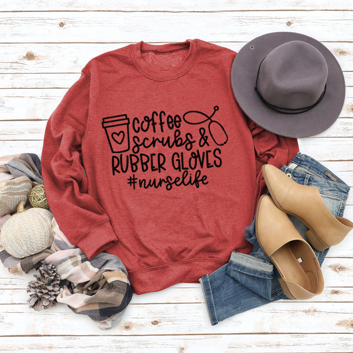 Red sweater (black font) / S