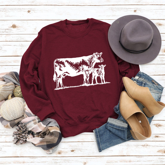Wine red sweater (white color picture) / S