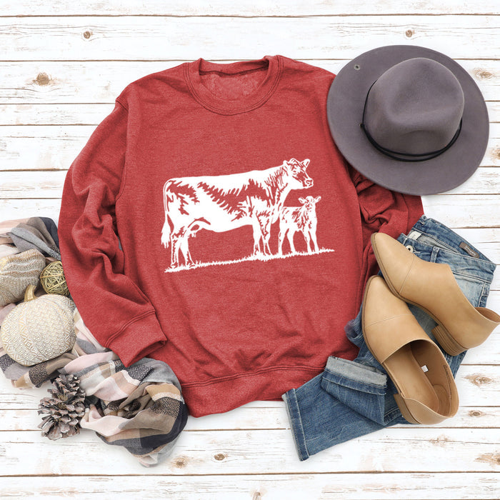 Red sweater (white color picture) / S