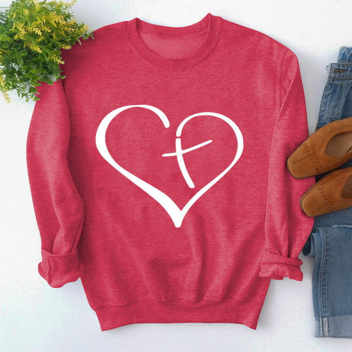 Red sweater (white font) / S
