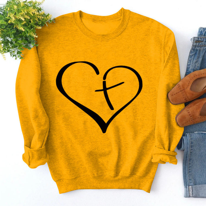 Yellow sweater (black font) / S