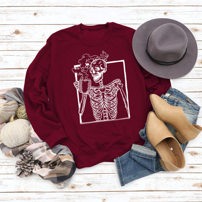 Wine red sweater (white color picture) / S