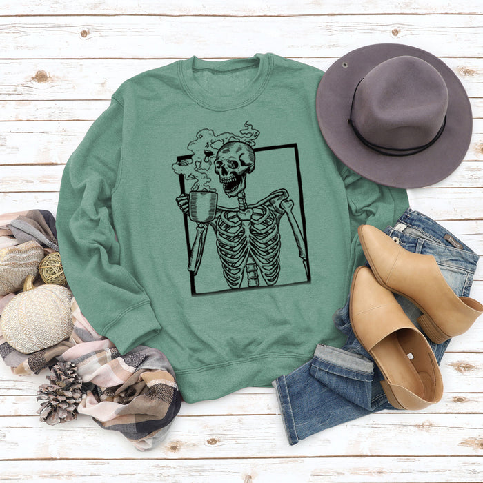 Light green sweater (black word color picture) / S