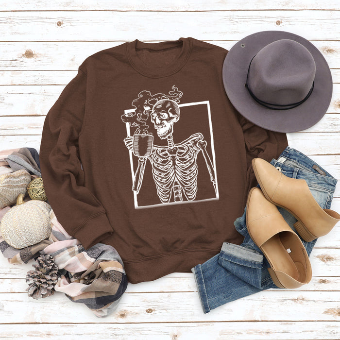 Coffee color sweater (white color picture) / S