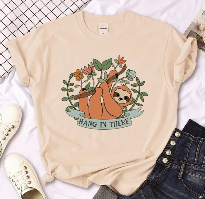 Women's Sloth Graphic Tee - Funny Sloth T-Shirts Canada | Parcel Theory