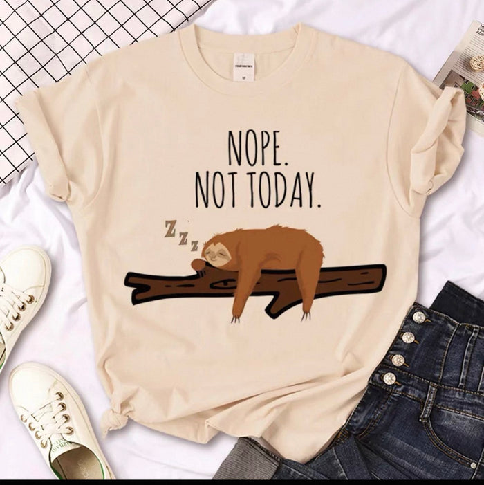 Women's Sloth Graphic Tee - Funny Sloth T-Shirts Canada | Parcel Theory