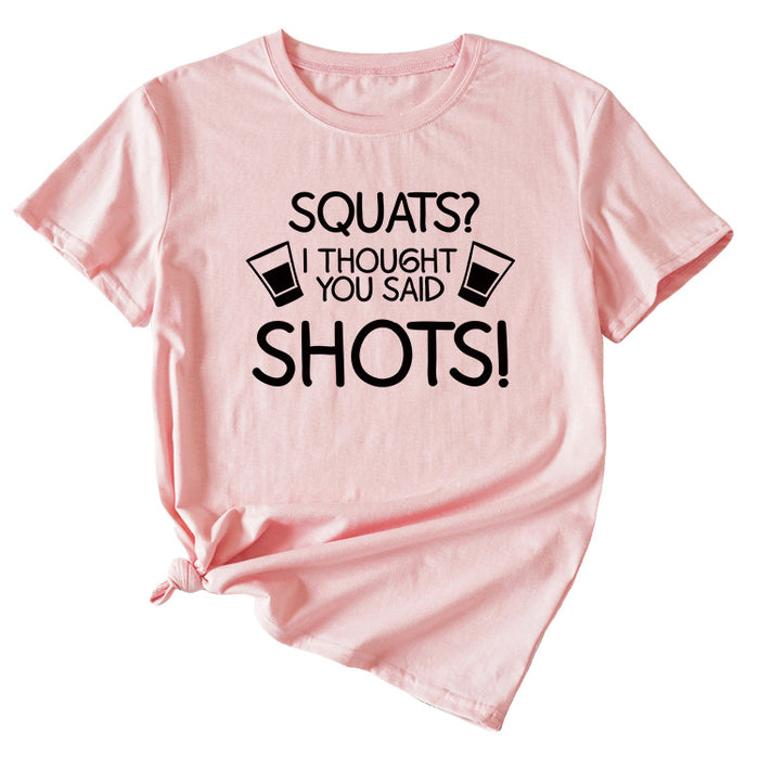 Pink (black font) / S